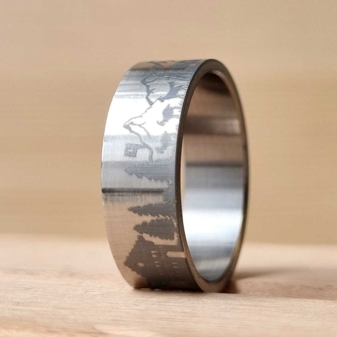 Addon aus Titan „Die Unterschiedlichen“ - Grösse 58