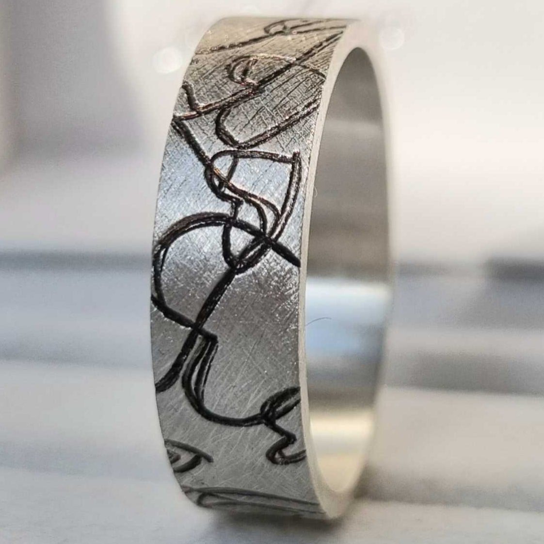 Addon en argent brossé "coeurs en pagaille" taille 70 - Seconde main