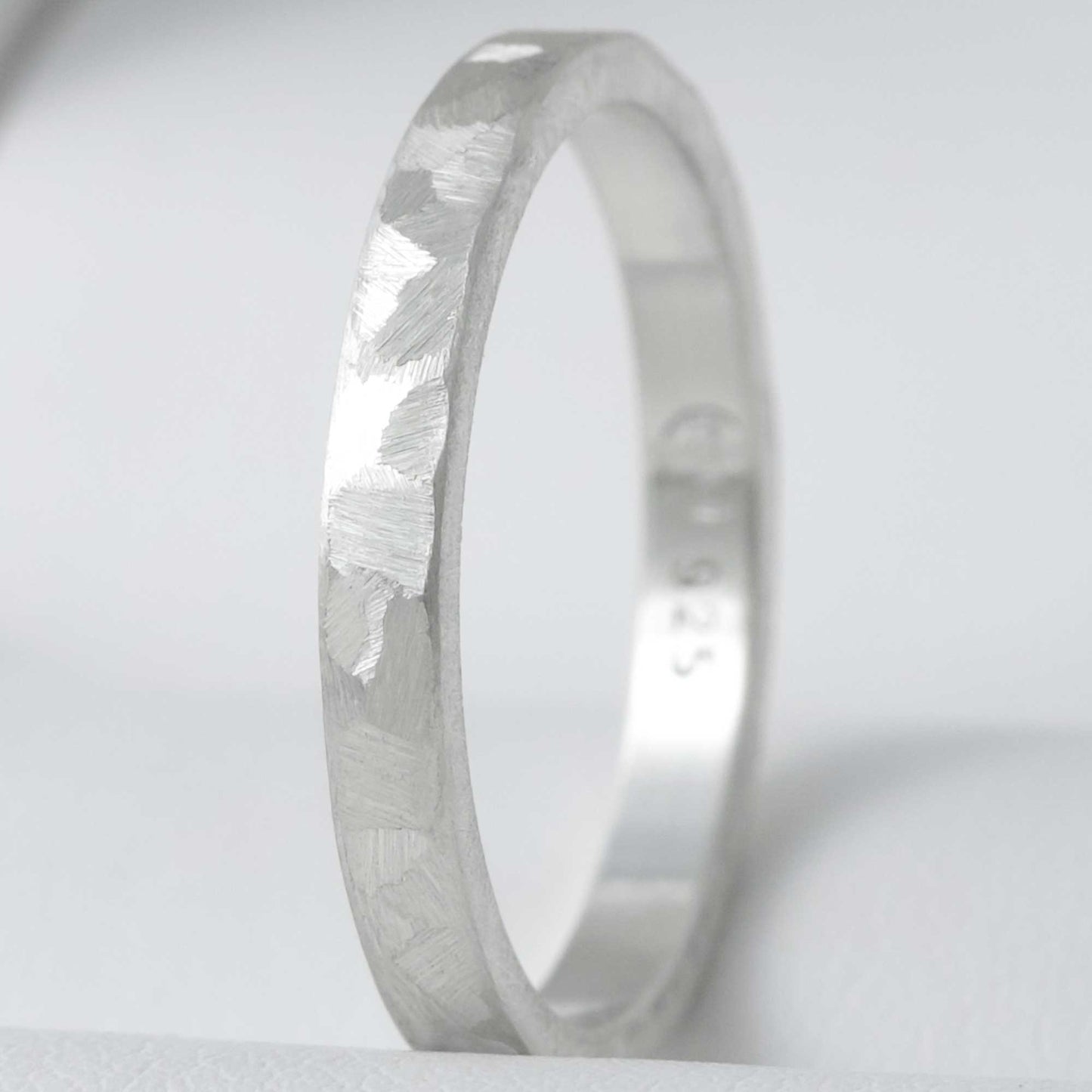 Anneau fin (medium) en argent Paillettes taille 50 - Seconde main