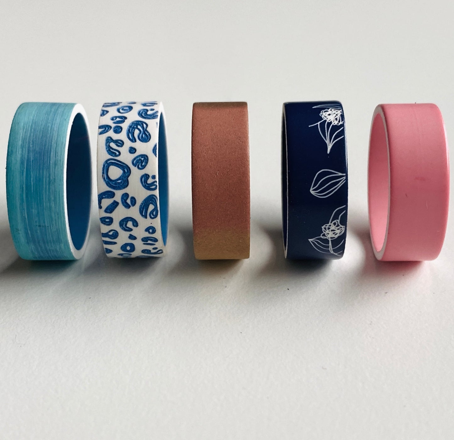Set mit Innenringe aus Polymer "Unterschiedlich" Grösse 52 Nr.2