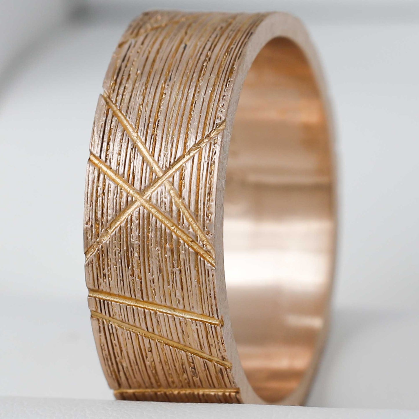 Addon cire perdue en OR rose 18k - Taille 56 - Seconde main