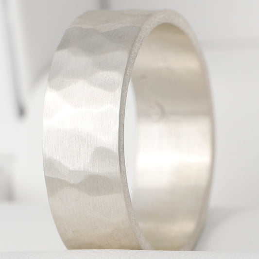 Addon en argent "Martelé" Taille 58 - Seconde main