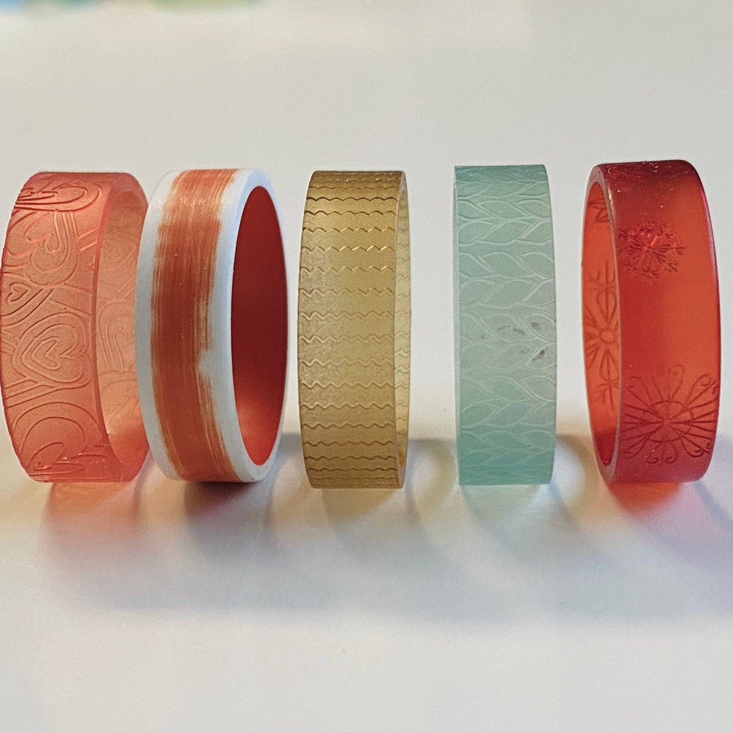 Set mit Innenringe aus Polymer "Unterschiedlich" Grösse 66 Nr.1
