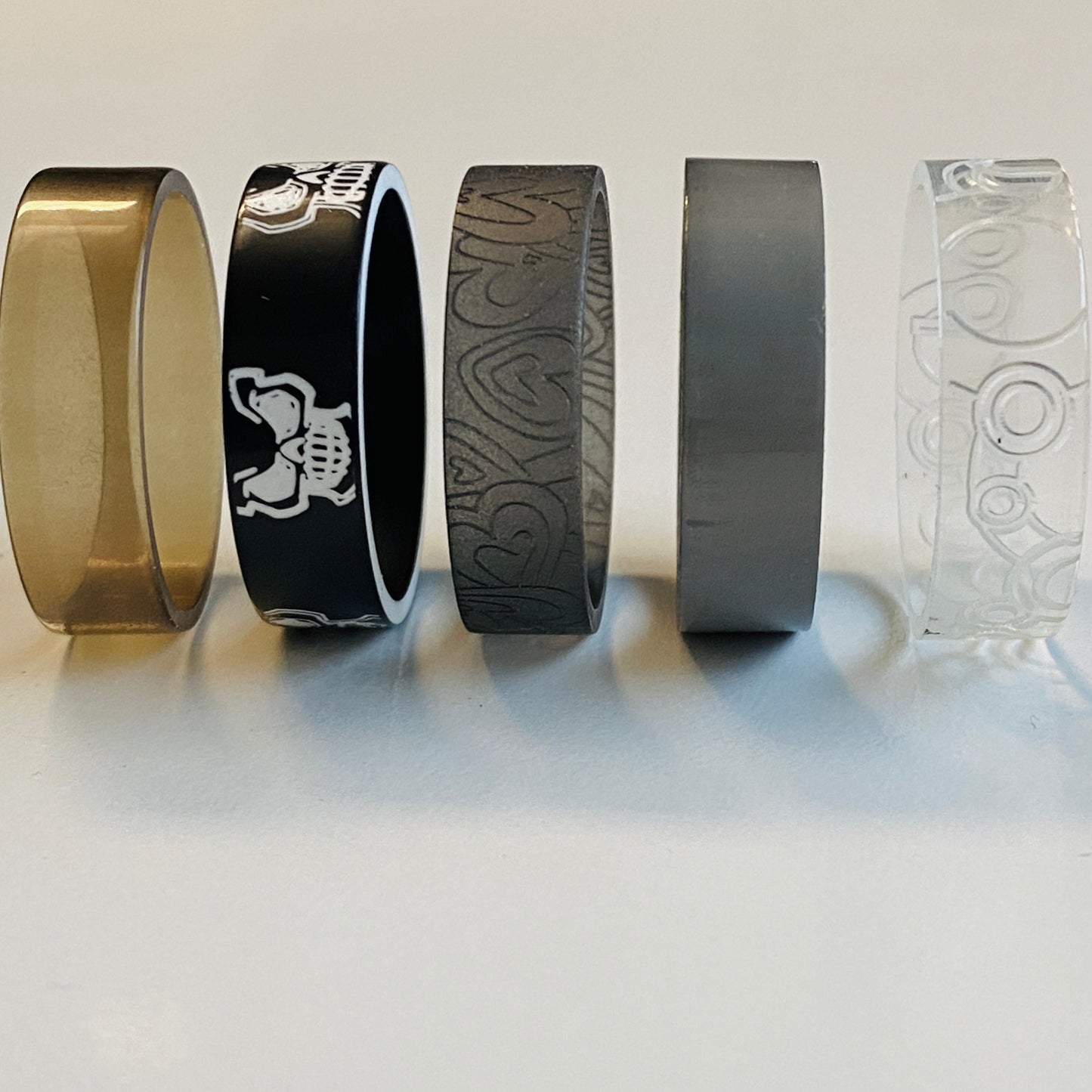 Set mit Innenringe aus Polymer "Unterschiedlich" Grösse 68 Nr.5