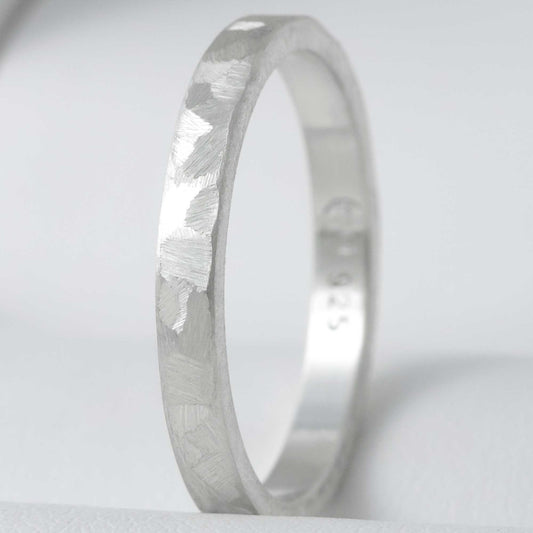 Anneau fin (medium) en argent Paillettes taille 50 - Seconde main