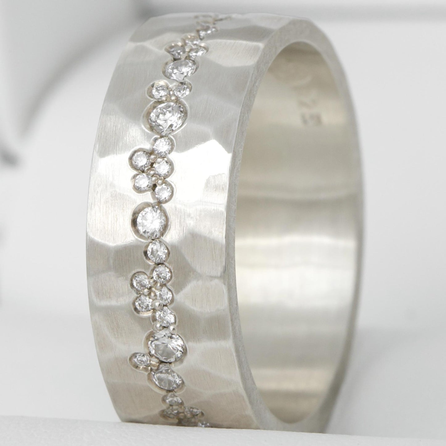 Addon en argent "Shiny" serti taille 54 - Seconde main