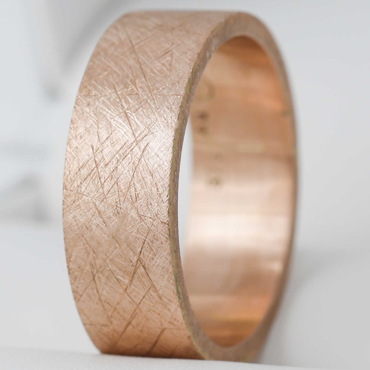 Anneau (Addon) en or rose "Brossé" 56 - Seconde main