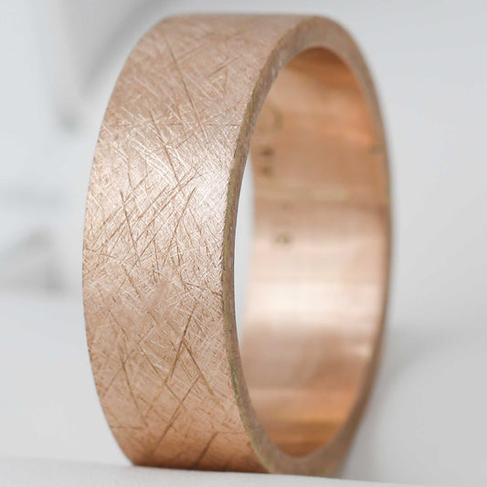 Anneau (Addon) en or rose "Brossé" 56 - Seconde main