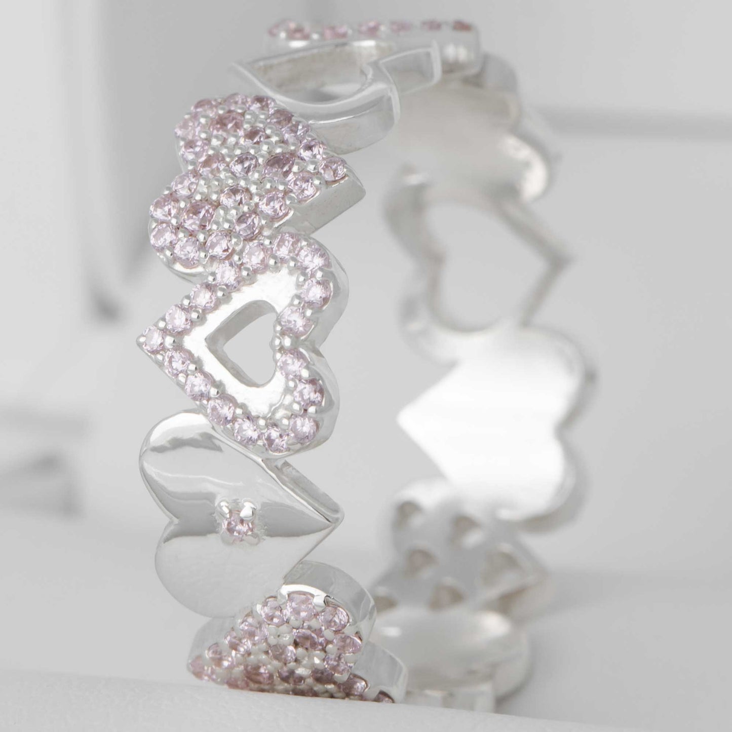 Addon entier en argent 3D "first love rose" taille 58 - Seconde main