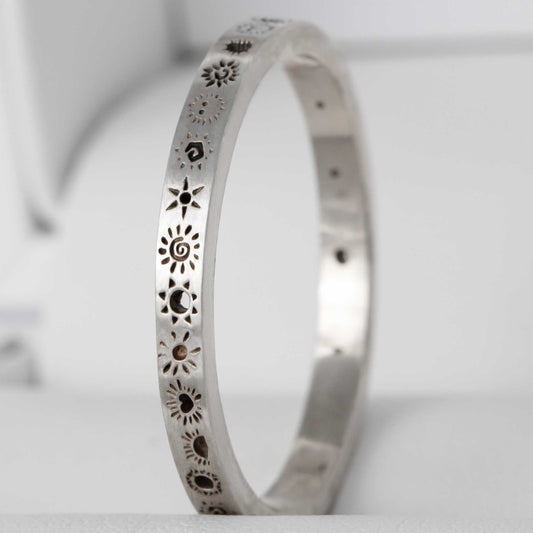 Medium en argent "soleil 3D mood lovers" taille 58 - Seconde main