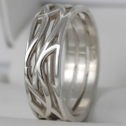 Anneau (Addon) en argent "Silver Thread poli" 60 - Seconde main