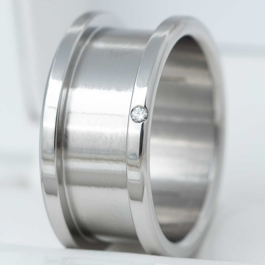Addon aus Silber "Schmetterling" mit 1 schwarzem Diamanten von 1.6mm besetzt - Secondhand