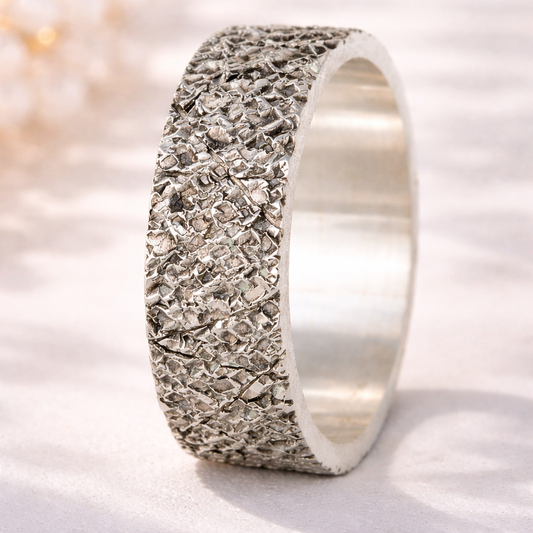 Anneau (Addon entier) en argent "rock" taille 58 - Seconde main