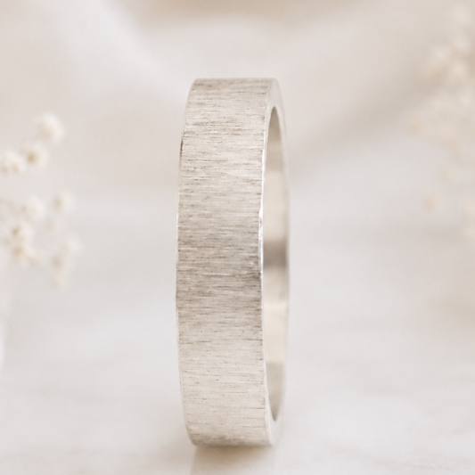 2/3 Addon aus geknittertem Silber 56 - Secondhand